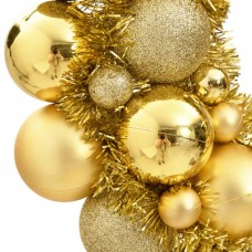 Ziemassvētku vainags, zelta krāsā, 45 cm, polistirols