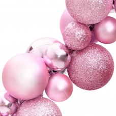 Ziemassvētku bumbiņas, rozā, 175 cm, polistirols