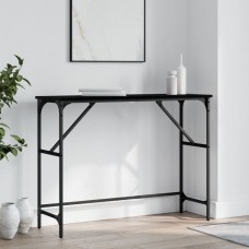Konsoles galdiņš, melns, 100x32x75 cm, inženierijas koks