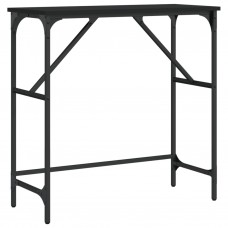 Konsoles galdiņš, melns, 75x32x75 cm, inženierijas koks