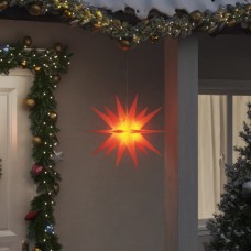 Ziemassvētku lampa ar led, salokāma, sarkana, 43 cm