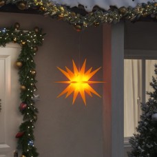 Ziemassvētku lampa ar led, salokāma, dzeltena, 43 cm