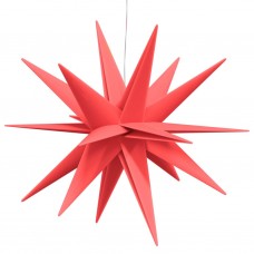 Ziemassvētku lampa ar led, salokāma, sarkana, 57 cm