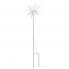 Ziemassvētku lampas ar led un mietiņu, 3 gab., baltas, 35 cm