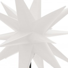 Ziemassvētku lampas ar led un mietiņu, 3 gab., baltas, 35 cm