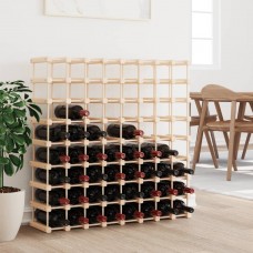 Vīna pudeļu plaukts 72 pudelēm, 90,5x23x90,5 cm, priedes koks