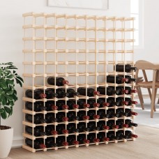 Vīna pudeļu plaukts 120 pudelēm, 112,5x23x123,5 cm, priede