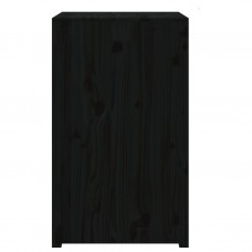 Āra virtuves skapītis, melns, 55x55x92 cm, priedes masīvkoks