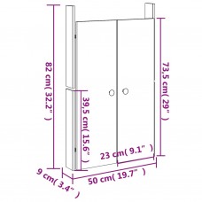 Āra virtuves durvis, 50x9x82 cm, priedes masīvkoks