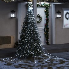 Ziemassvētku eglītes gaismiņas, 320 led, vēsi baltas, 375 cm