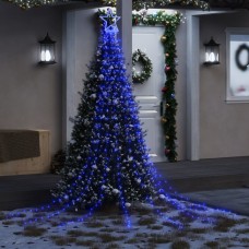 Ziemassvētku eglītes gaismiņas, 320 led, zilas, 375 cm