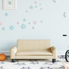 Bērnu dīvāns, krēmkrāsas, 70x45x30 cm, audums