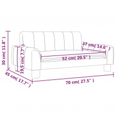 Bērnu dīvāns, pelēkbrūns, 70x45x30 cm, audums