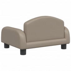 Bērnu dīvāns, kapučīno, 50x40x30 cm, mākslīgā āda