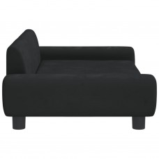 Bērnu dīvāns, melns, 100x54x33 cm, samts