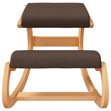 Krēsls ar ceļu atbalstiem, brūns, 55x84x55 cm, bērza saplāksnis