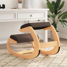 Krēsls ar ceļu atbalstiem, brūns, 55x84x55 cm, bērza saplāksnis