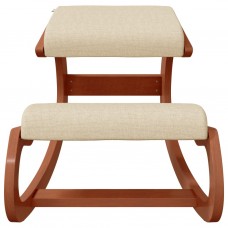 Krēsls ar ceļu atbalstiem, bēšs, 55x84x55 cm, bērza saplāksnis