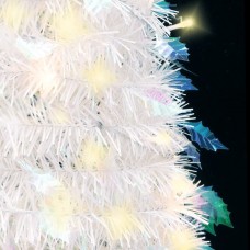 Mākslīgā ziemassvētku eglīte, 200 led, balta, 210 cm
