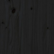 Radiatora pārsegs, melns, 169x19x84 cm, priedes masīvkoks