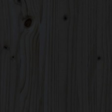 Āra malkas plaukts, melns, 108x52x74 cm, priedes koks