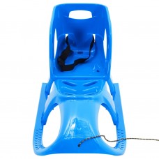 Bērnu ragavas ar sēdekli, zilas, 102,5x40x23 cm, polipropilēns