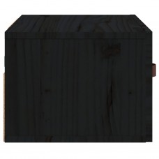 Sienas naktsskapītis, melns, 40x29,5x22 cm