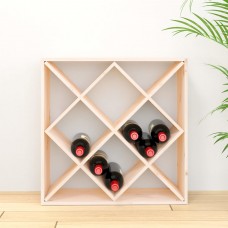 Vīna pudeļu plaukts, 62x25x62 cm, priedes masīvkoks