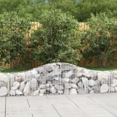Arkveida gabiona grozi, 15 gb., 200x30x40/60 cm, cinkota dzelzs