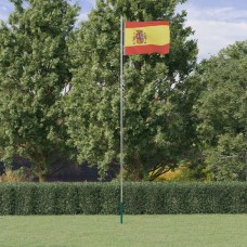 Spānijas karogs un masts, 6,23 m, alumīnijs