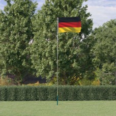 Vācijas karogs un masts, 5,55 m, alumīnijs