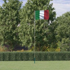 Itālijas karogs un masts, 5,55 m, alumīnijs