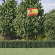 Spānijas karogs un masts, 5,55 m, alumīnijs