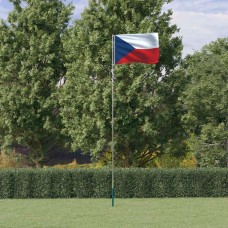 Čehijas karogs un masts, 5,55 m, alumīnijs
