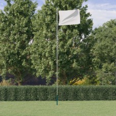 Regulējams karoga masts, sudraba krāsa, 6,23 m, alumīnijs