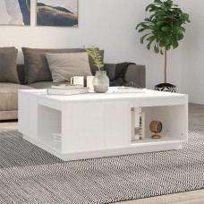 Kafijas galdiņš, 100x101x40,5 cm, priedes masīvkoks, balts