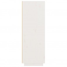 Augstais skapītis, balts, 89x40x116,5 cm, priedes masīvkoks