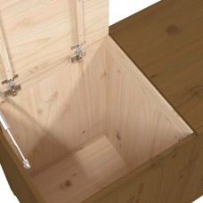 Veļas kaste, medus brūna, 88,5x44x66 cm, priedes masīvkoks