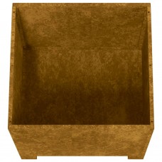 Puķu kaste ar kājām, rūsas krāsā, 32x30x33 cm, kortena tērauds