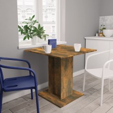 Virtuves galds, ozolkoka krāsa, 80x80x75 cm, inženierijas koks