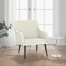 Atpūtas krēsls, krēmkrāsas, 63x76x80 cm, samts