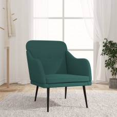 Atpūtas krēsls, tumši zaļš, 63x76x80 cm, audums