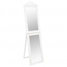 Grīdas spogulis, balts, 40x160 cm