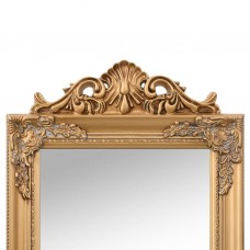Grīdas spogulis, 50x200 cm, zelta krāsā