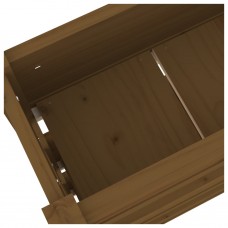 Puķu kaste, 112x25x104,5 cm, priedes masīvkoks, medus brūna