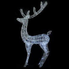 Ziemeļbriežu dekorācijas, 2 gab., 250 led, 180 cm, akrils, xxl