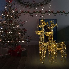 Ziemassvētku ziemeļbriežu dekorācijas, 2 gab., 60x16x100 cm