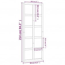 Šķūņa durvis, 80x1,8x214 cm, priedes masīvkoks