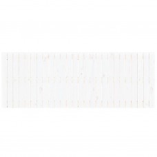 Sienas galvgalis, balts, 166 x 3 x 60 cm, priedes masīvkoks