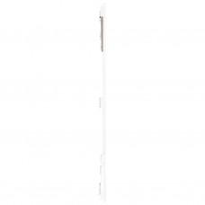 Sienas galvgalis, balts, 185x3x110 cm, priedes masīvkoks